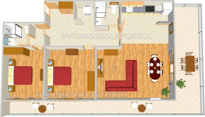 Apartman Prlic 3 Makarska Luaran gambar